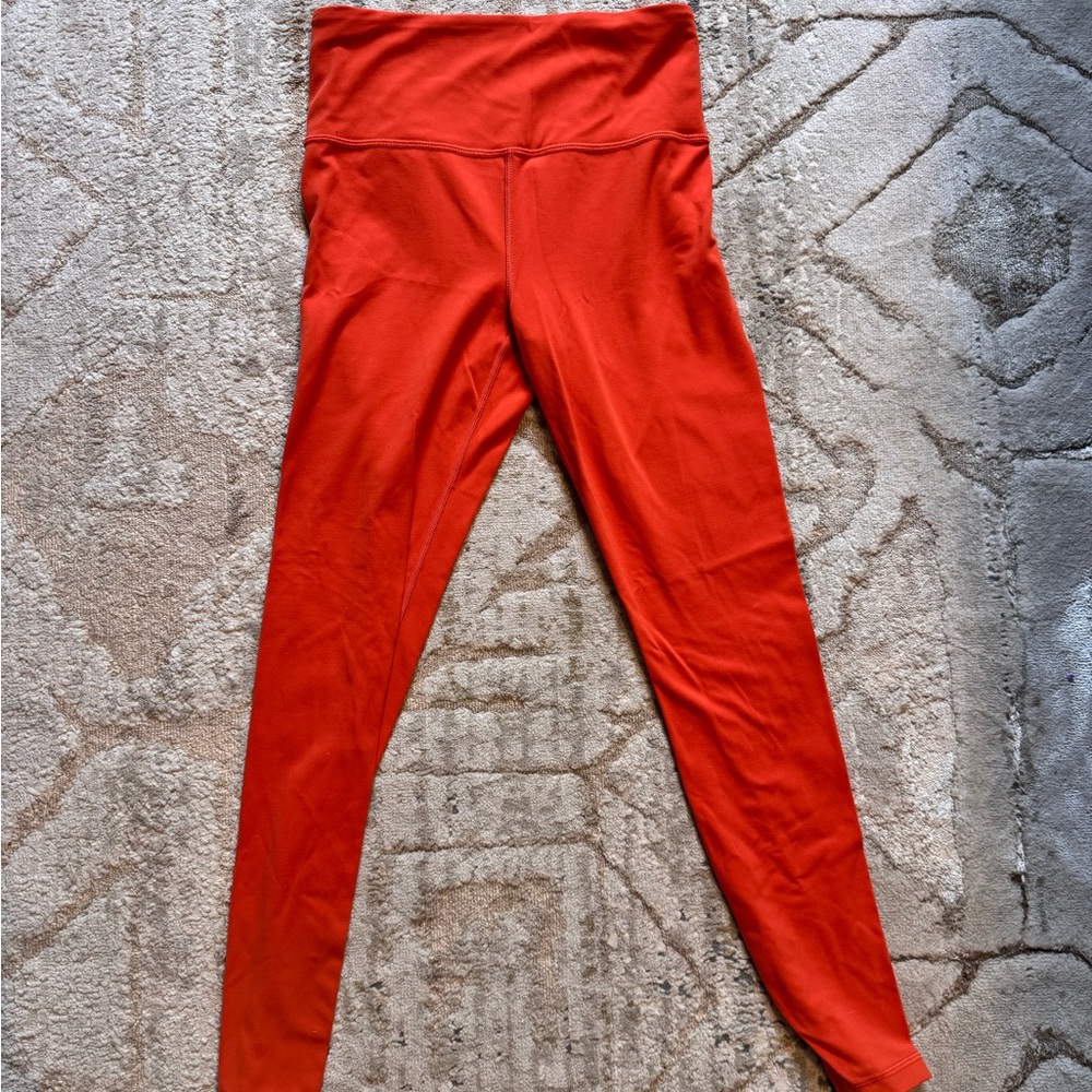 Athleta High-Waist Red Leggings